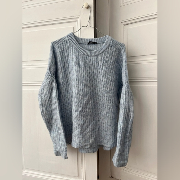 Zara Sweaters - Zara Soft Blue Knit Pullover